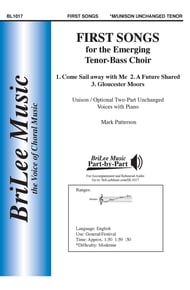 First Songs for the Emerging Tenor-Bass Choir Unison/Two-Part choral sheet music cover Thumbnail